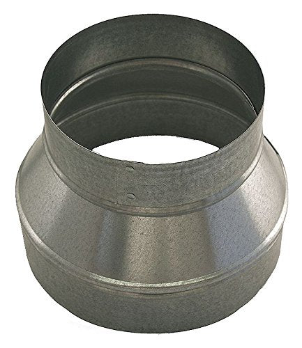 Galvanized Steel Reducer, 12" x 8" Duct Fitting Diameter, 8" Duct Fitting Length