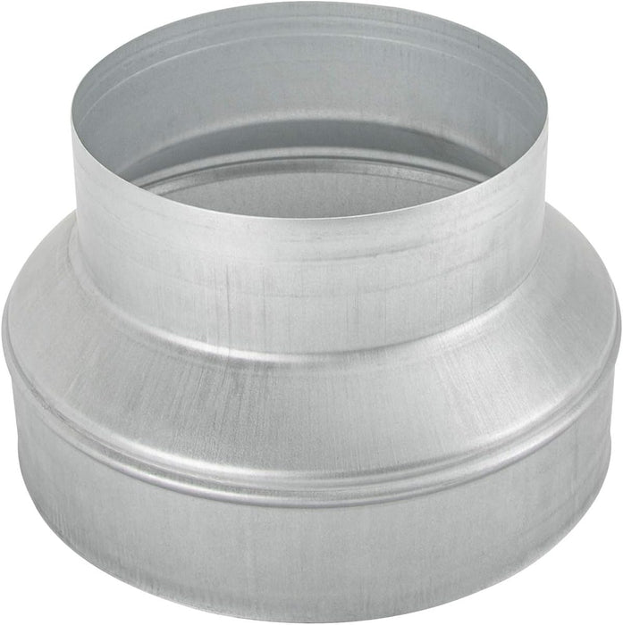 Duct Reducter 8 to 6 Air Ducting Reducer Increaser Air Duct Adapter or Round Metal Pipe Reducer for Bathroom Kitchen Ventilation Systems