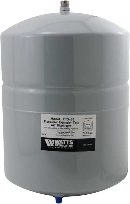 Watts ETX-60 6 Gallon Non-Potable Expansion Tank for Closed-Loop Systems