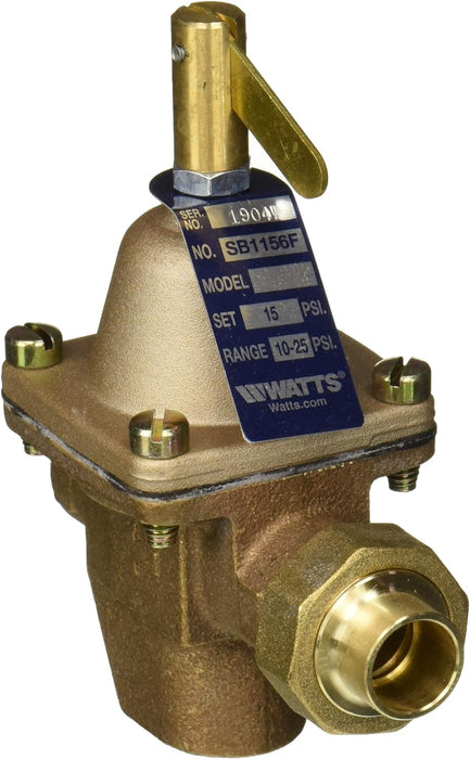 WATTS SB1156F Boiler Pressure Relief Valve