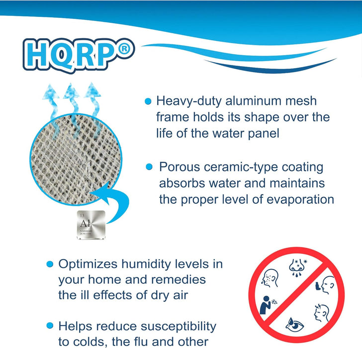 HQRP Water Panel fits GeneralAire 570 570M 570A Whole House Humidifiers; GA10, ReservePro 7900, BestAirPro A10-PR A10PR Replacement + HQRP Coaster